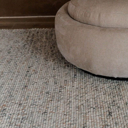 Wollen Vloerkleed Beige/Wit Gemeleerd Vik - Vloerkledenloods