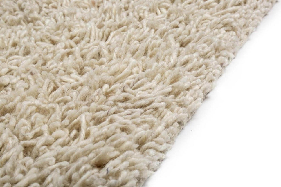 Wollen vloerkleed Berbero Lungo bebroken wit 815 - Feelgood by Brinker - Vloerkledenloods