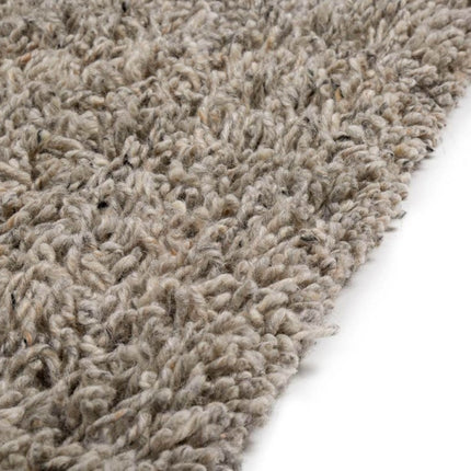 Wollen vloerkleed Berbero Lungo natuurlijk grijs 834 - Feelgood by Brinker - Vloerkledenloods