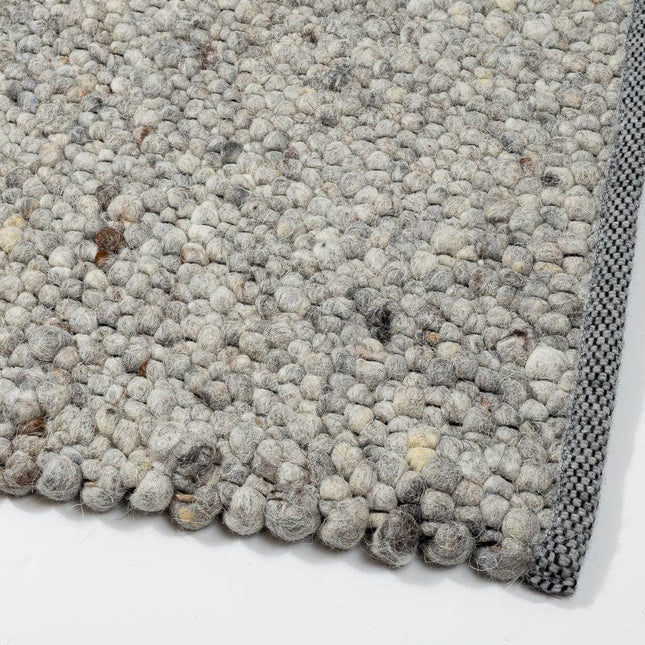 Wollen vloerkleed Bergamo 28 Licht Grijs - Eva Interior - Vloerkledenloods