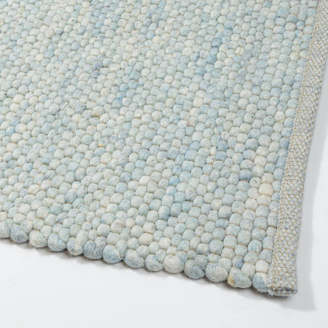 Wollen vloerkleed Greenland 151 Licht Blauw Mix - Eva Interior - Vloerkledenloods