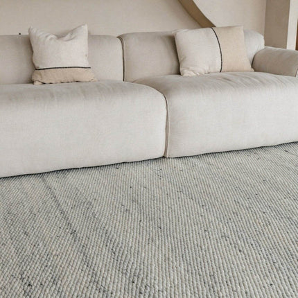 Wollen Vloerkleed Novara Beige/Grijs Eva Interior - Vloerkledenloods