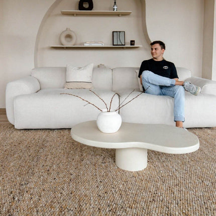Wollen Vloerkleed Novara Bruin Gemeleerd Eva Interior - Vloerkledenloods