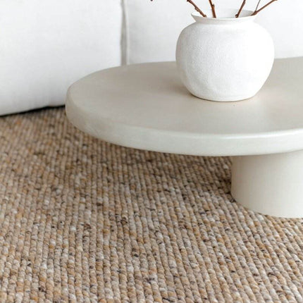 Wollen Vloerkleed Novara Bruin Gemeleerd Eva Interior - Vloerkledenloods