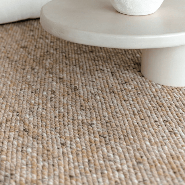 Wollen Vloerkleed Novara Bruin Gemeleerd Eva Interior - Vloerkledenloods