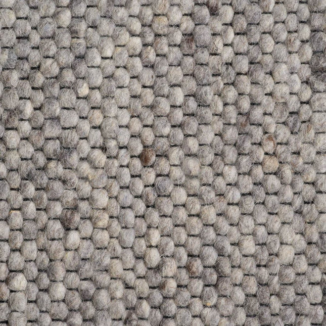 Wollen vloerkleed Rustica Black Warp nr.28 Basic Pallio by Brinker - Vloerkledenloods
