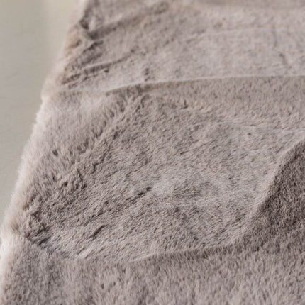 Zacht Hoogpolig Vloerkleed Lux Beige / Taupe - Vloerkledenloods